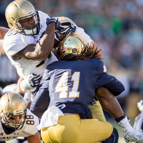 Notre Dame's defense vs Navy Podcast Recap