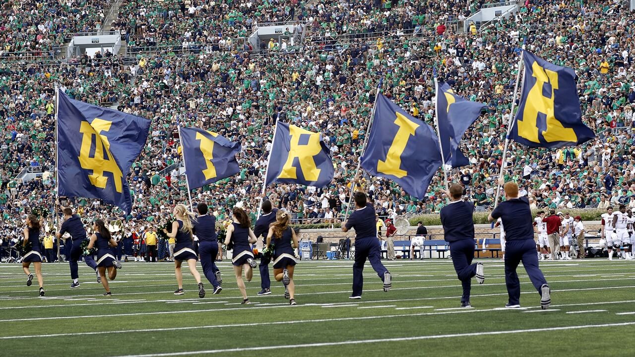 Notre Dame Stadium on the Field