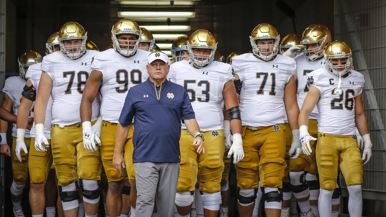 Notre Dame and Brian Kelly in 2017